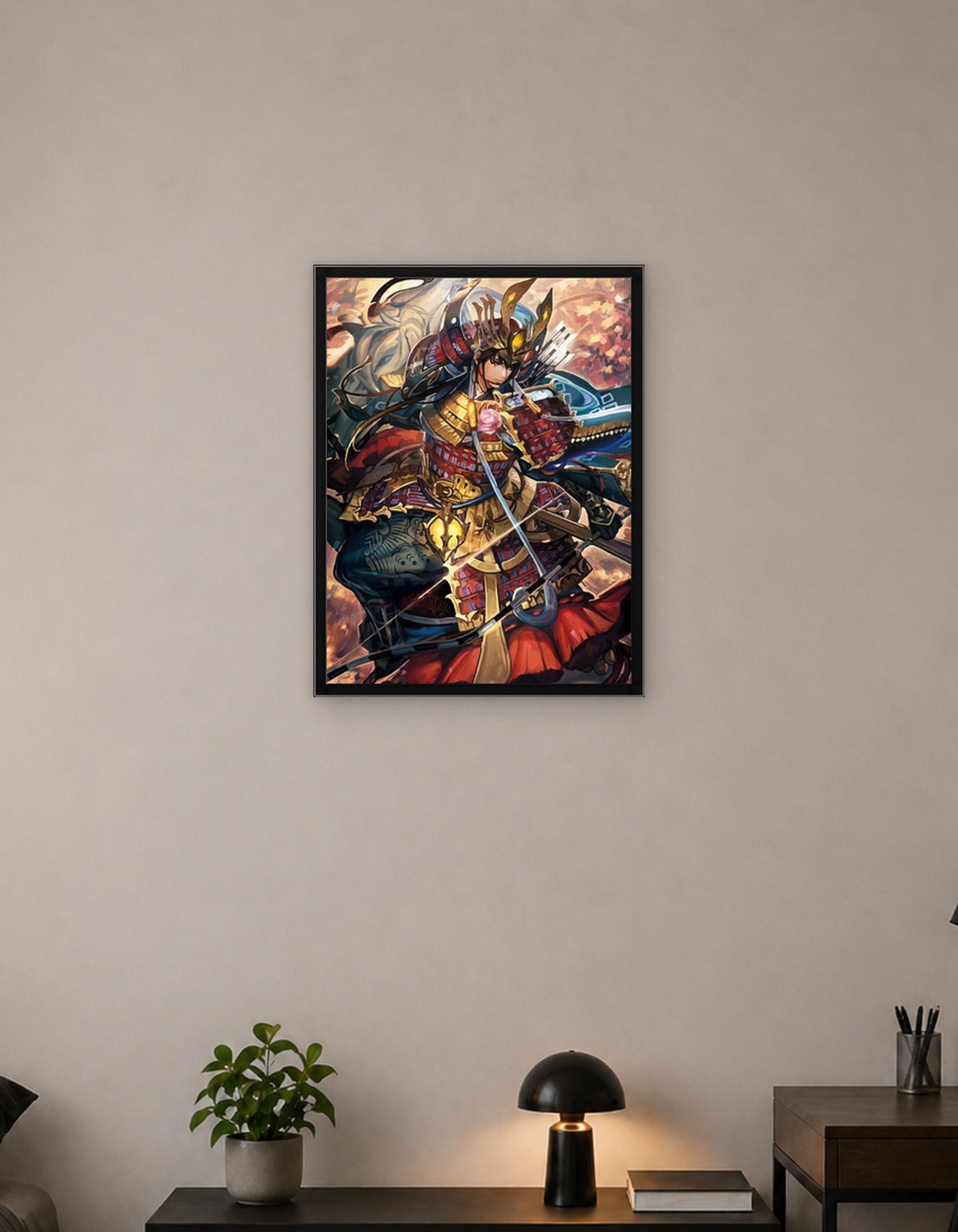 Samurai Warrior with Bow and Arrow