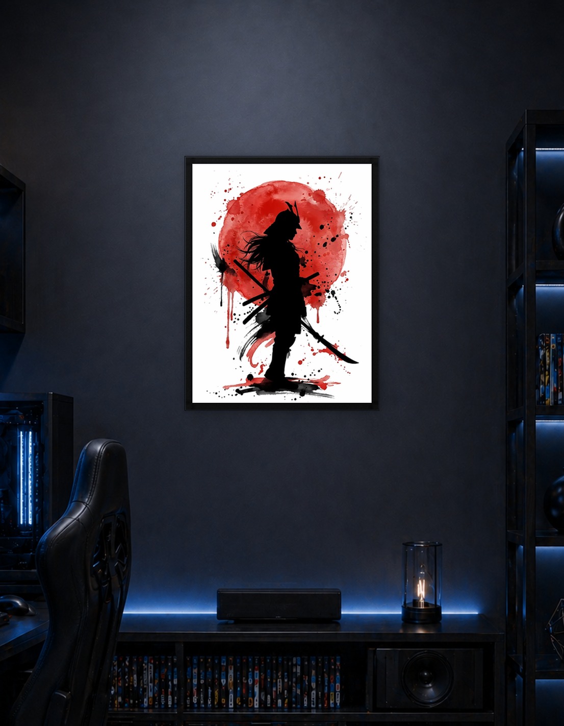 Silhouette of a Samurai Warrior