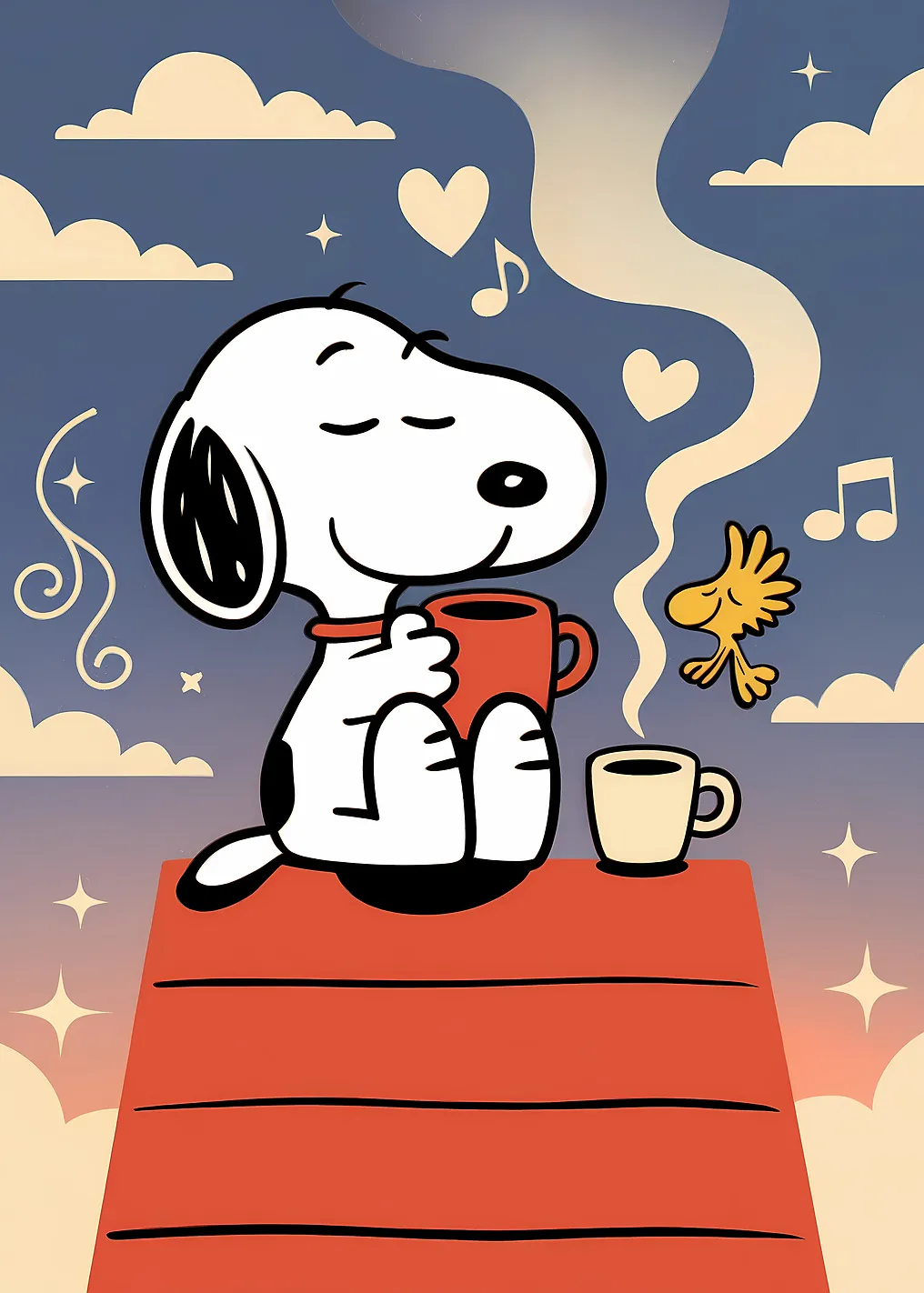 Snoopy and Woodstock Coffee Break - 9358745