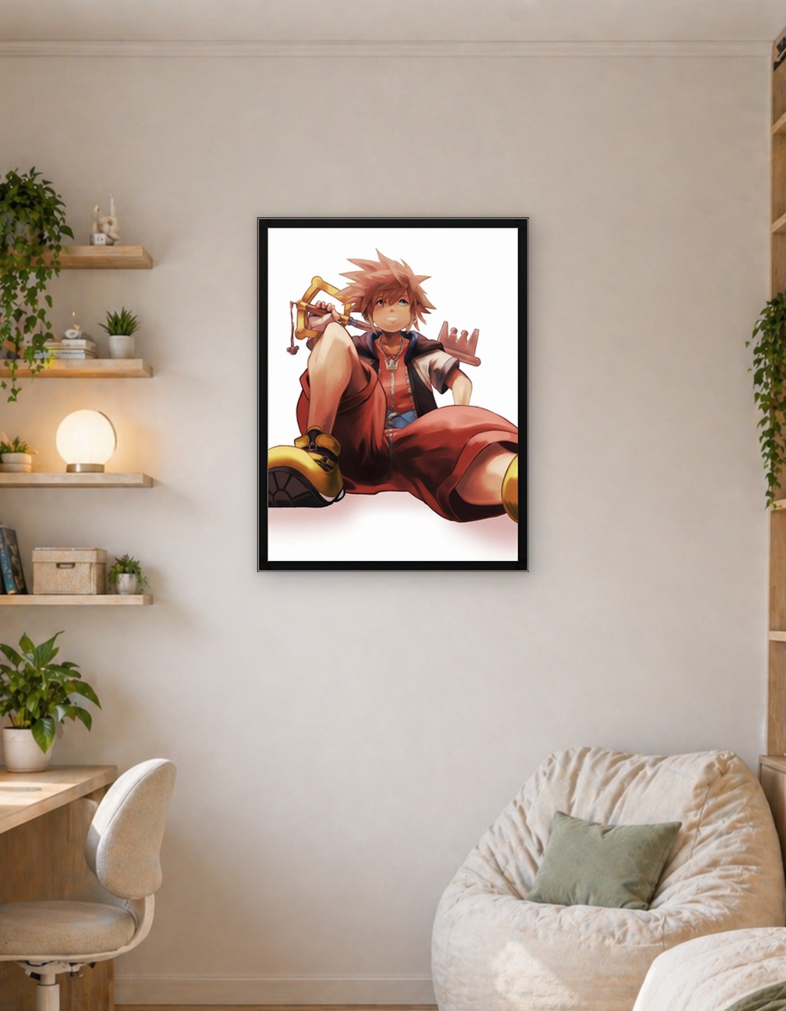 Sora from Kingdom Hearts illustration