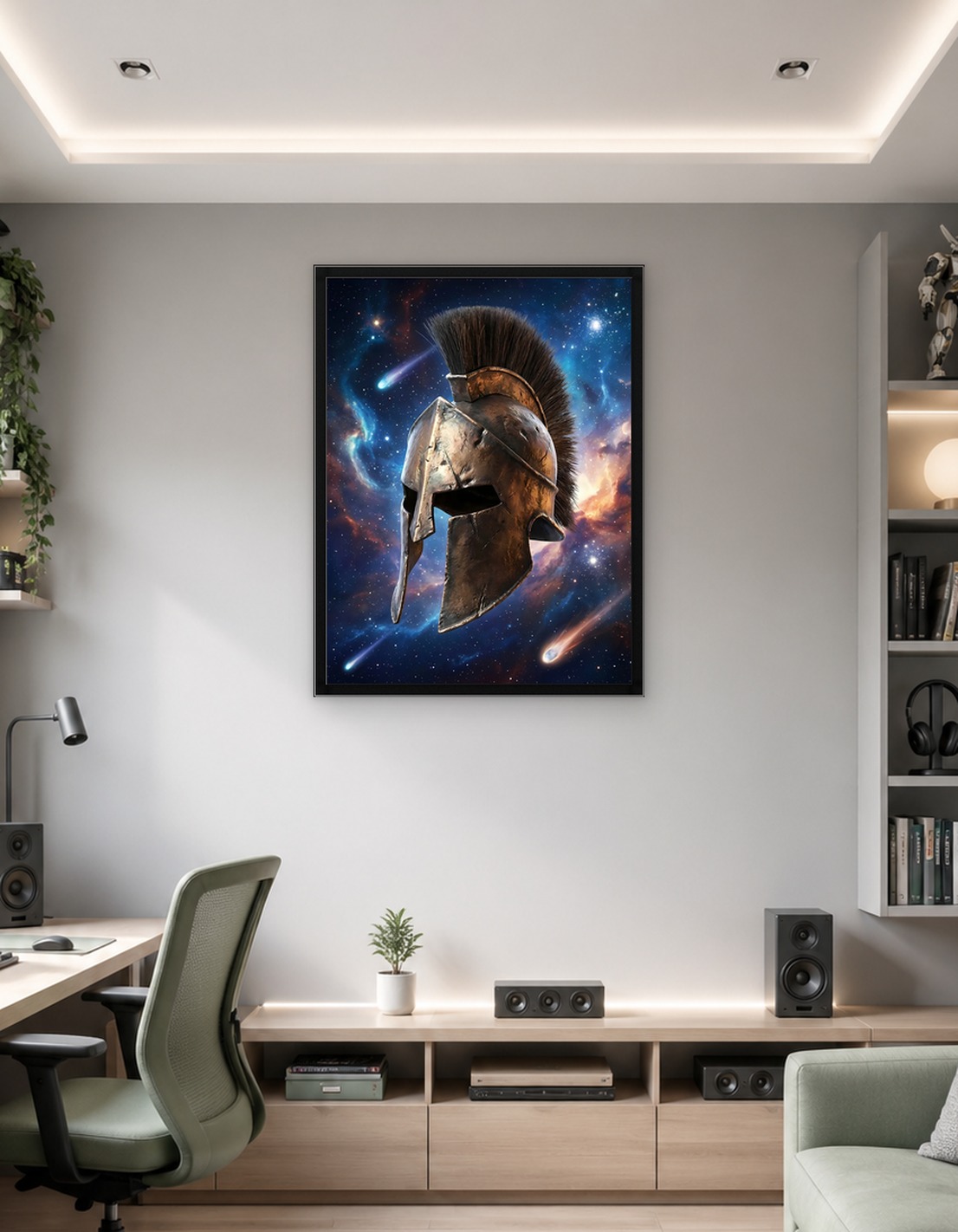 Spartan Helmet in Space - 9349262