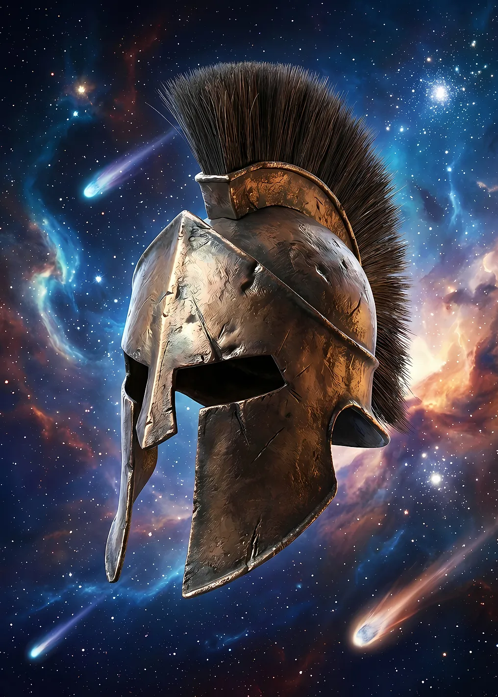 Spartan Helmet in Space - 9349262