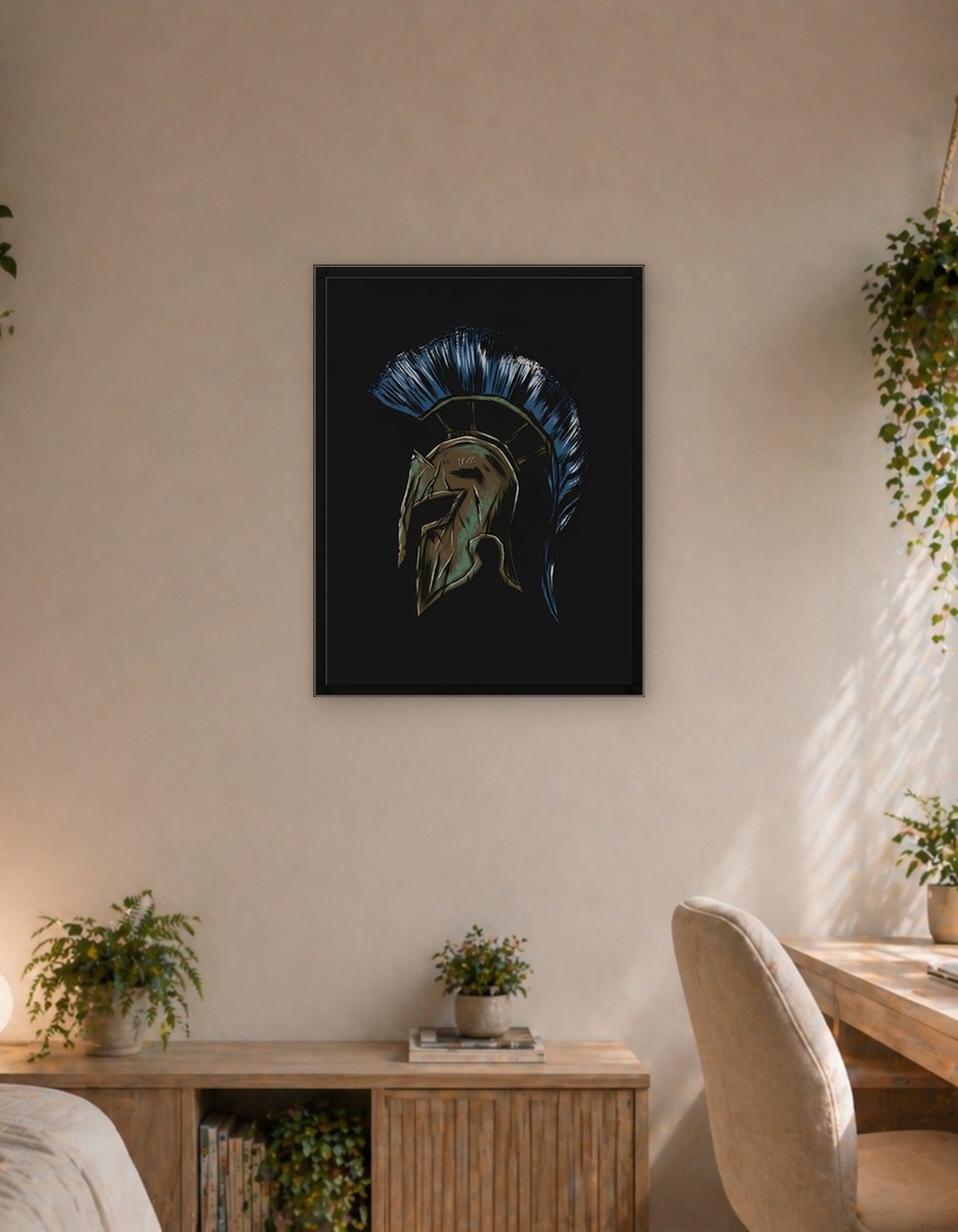Spartan Helmet Illustration