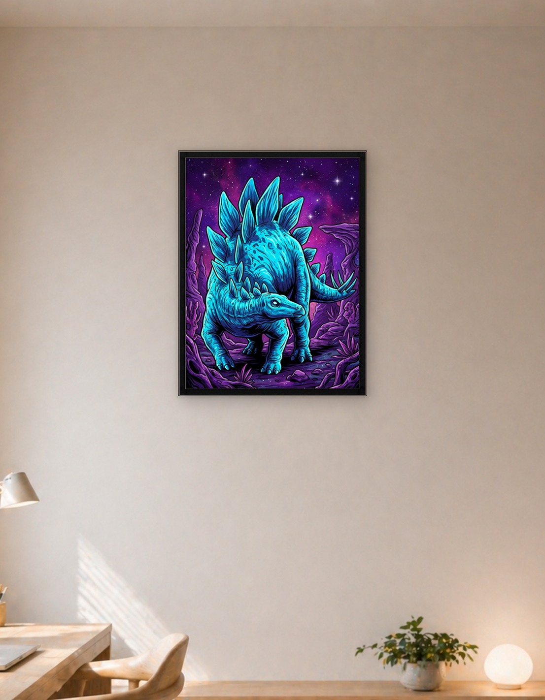 Stegosaurus in a cosmic landscape