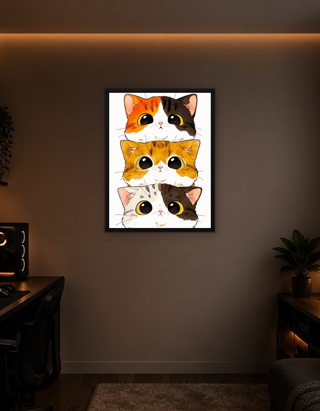 Стопка милых мультяшных кошек 1