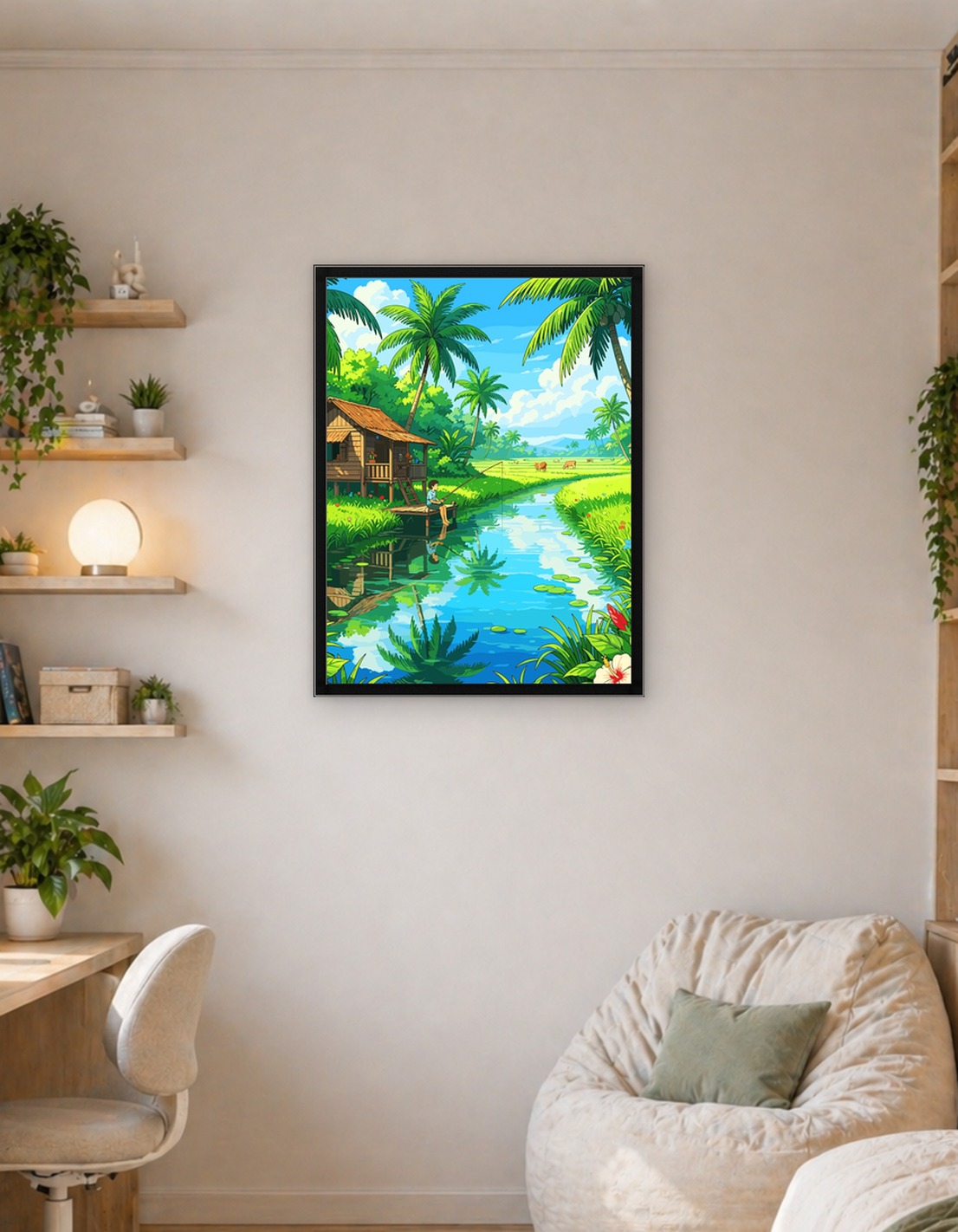 Tropical Fishing Scene