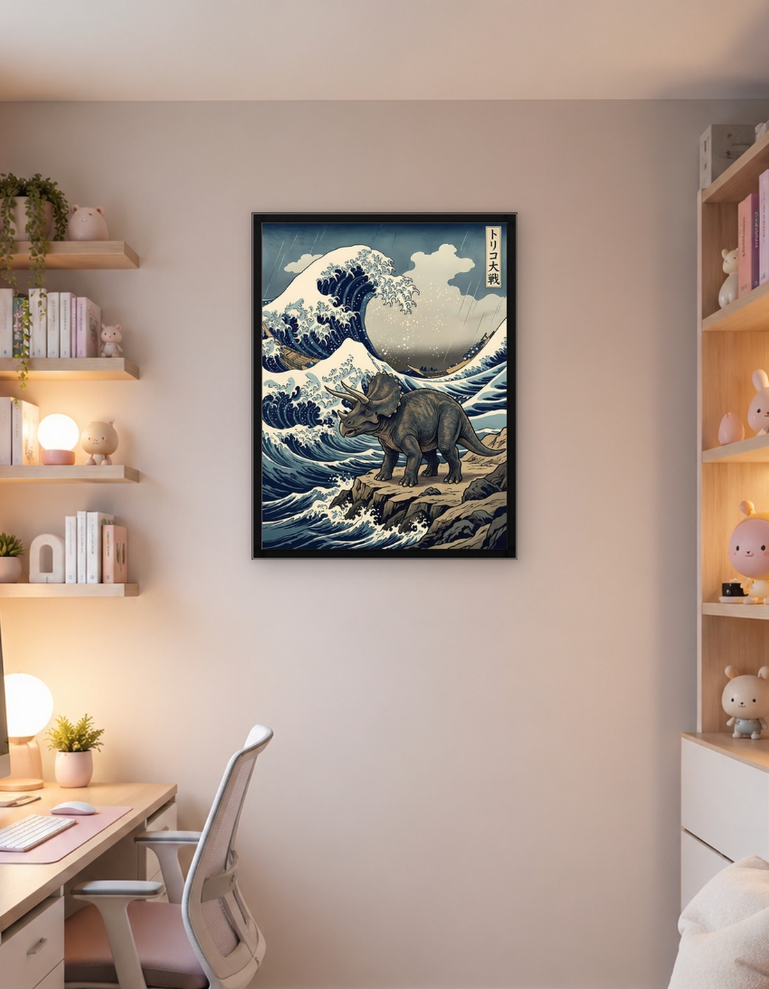 Triceratops and the Great Wave