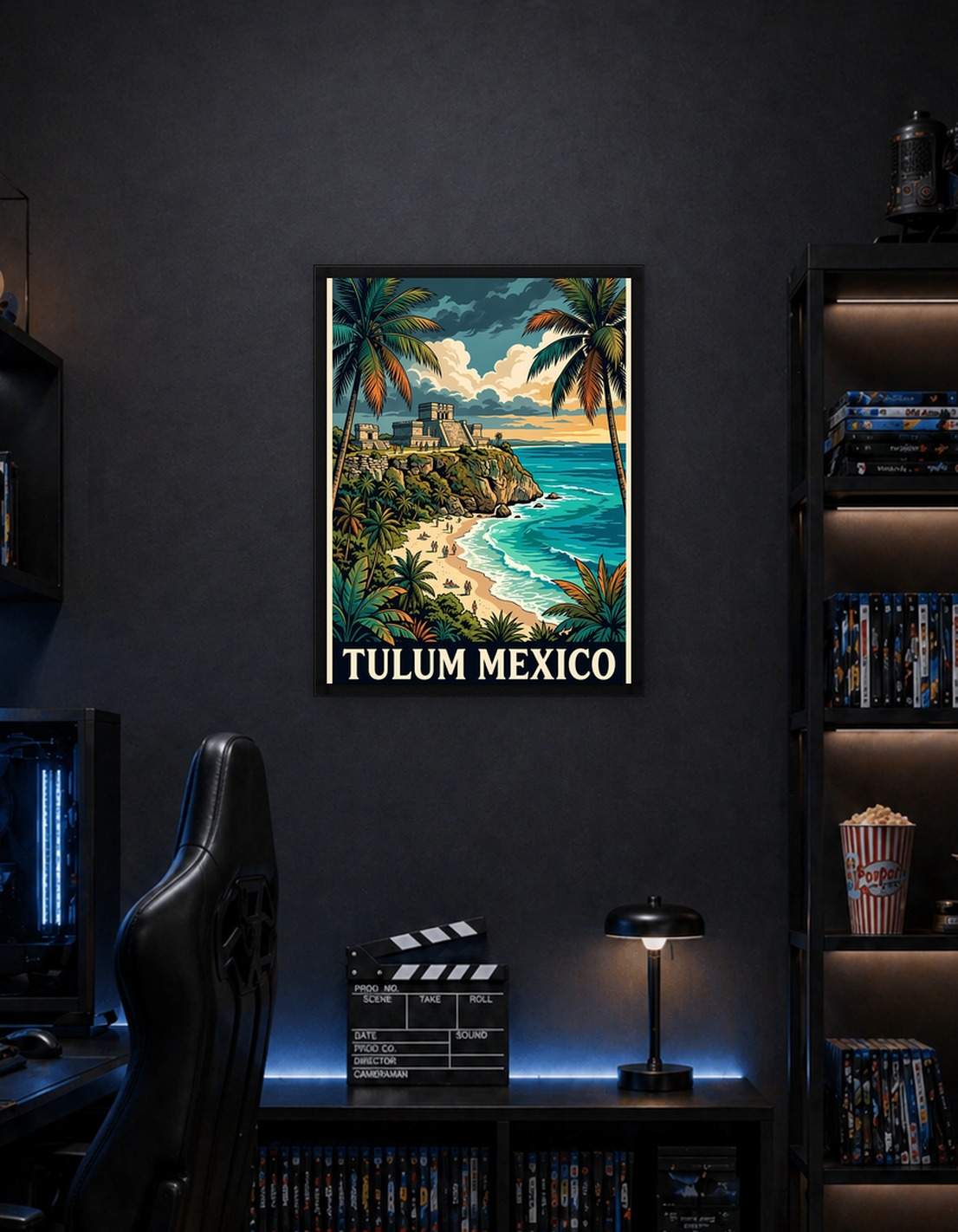 Tulum Mexico Travel Poster