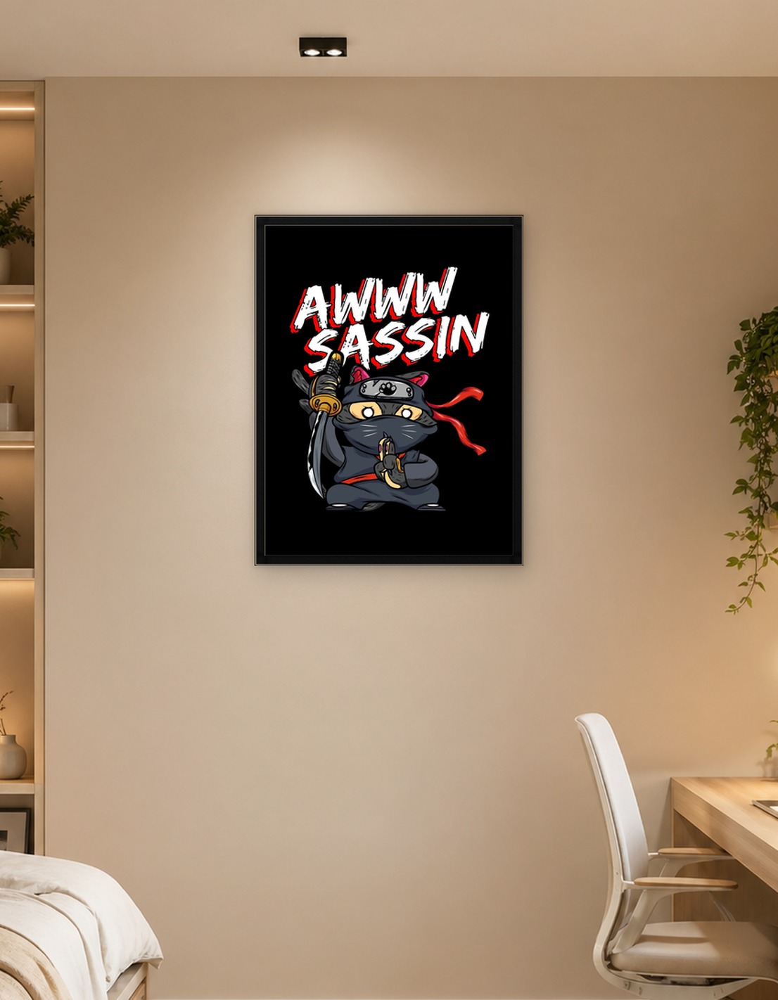 Assassin Samurai Japan Cat