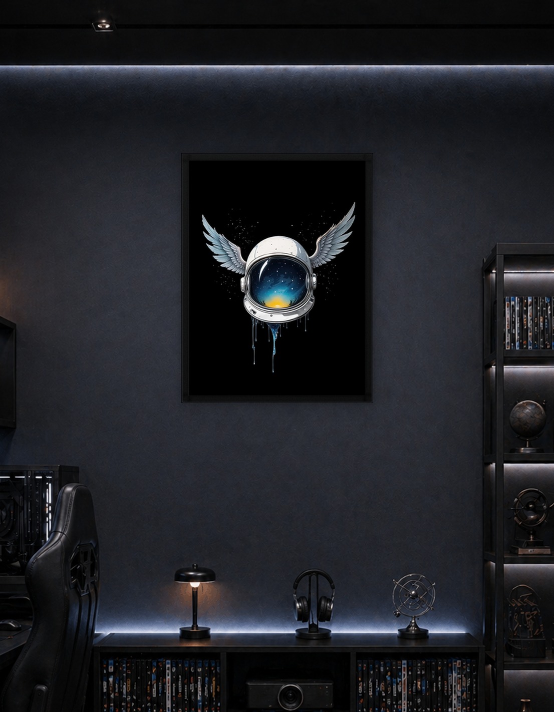 Astronaut Helmet with Wings