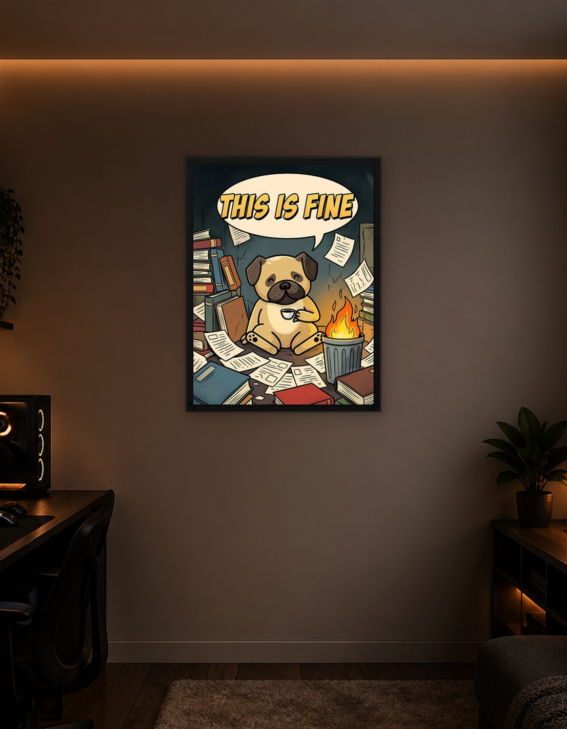This is Fine Pug Meme