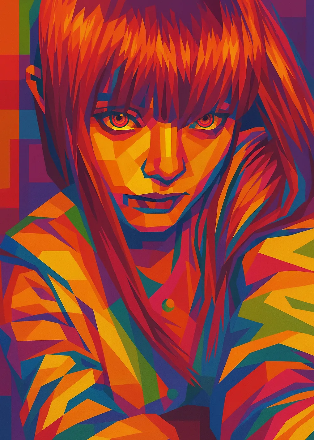 WPAP Portrait of a Woman - 8704796