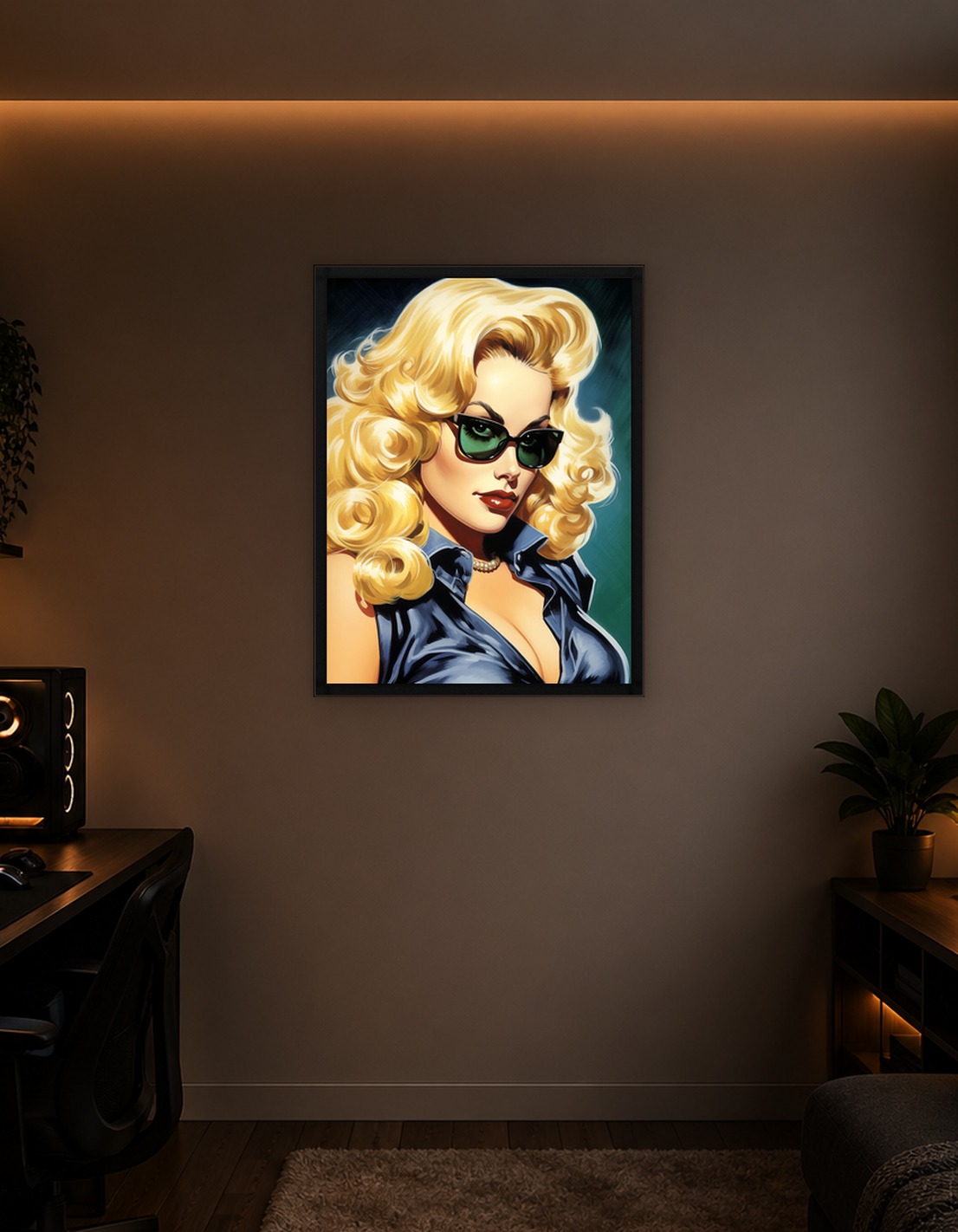 Comic Book Blonde Girl