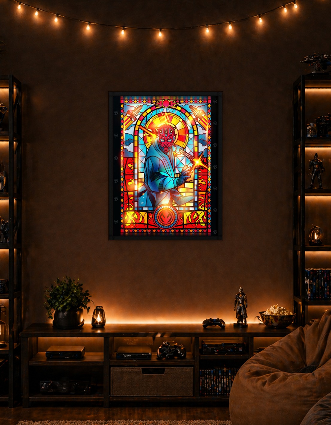 Darth Maul Stained Glass