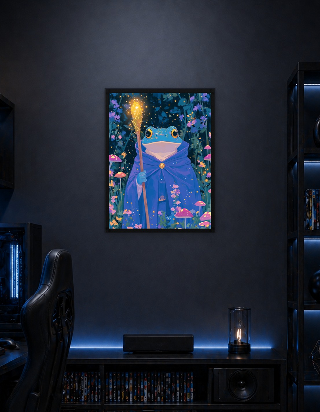 Frog Wizard in Enchanted Forest