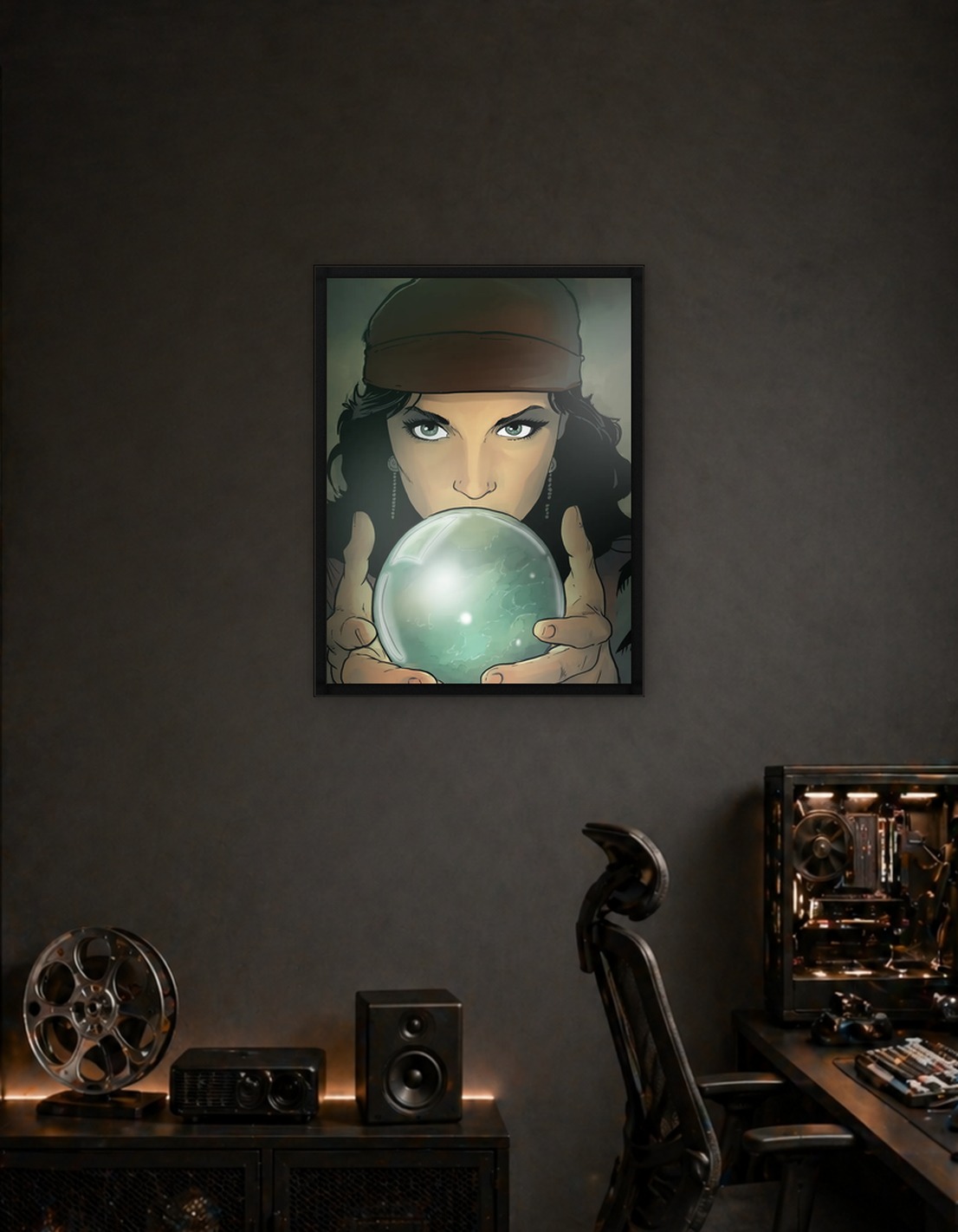 Fortune Teller with Crystal Ball