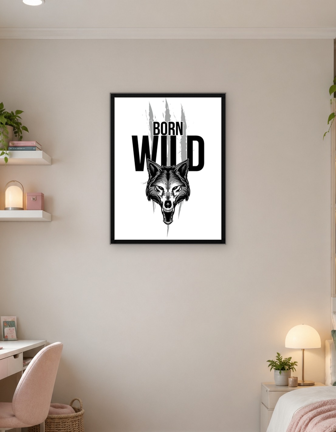 Born Wild Wolf Graphic