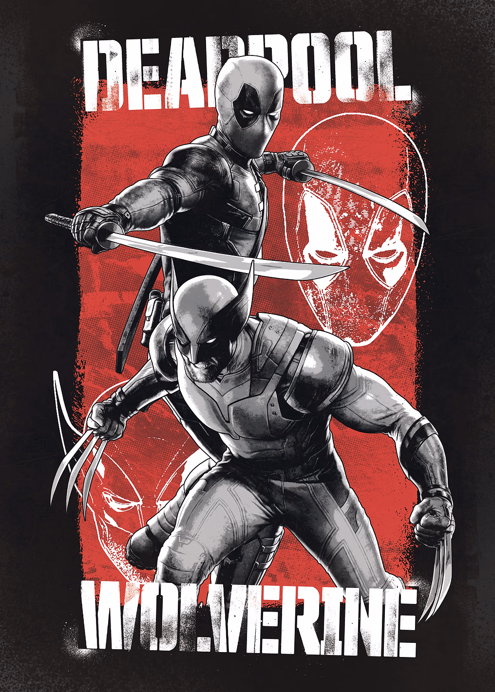 D & W Black White Red