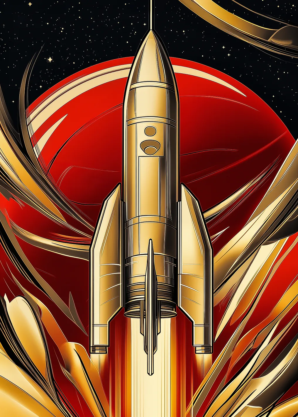 Golden Rocket Launch