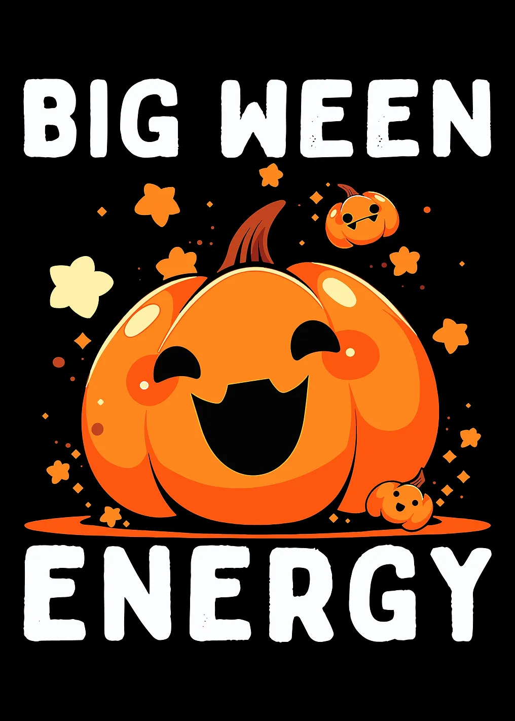 Big Ween Energy Pumpkin Illustration