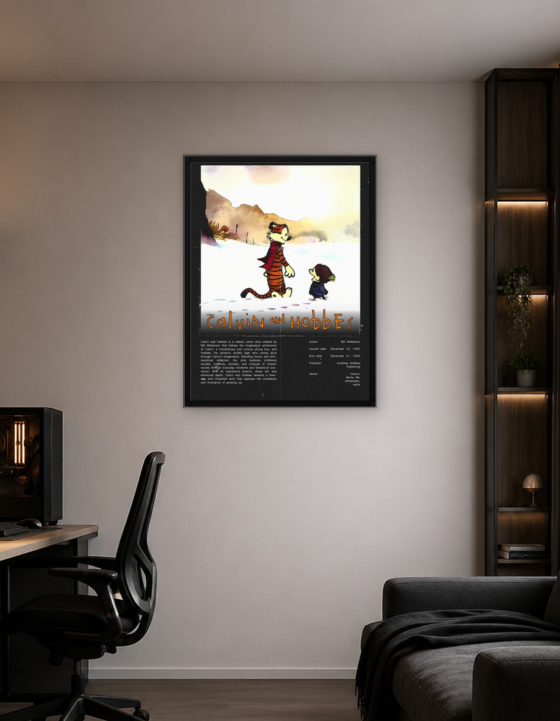 Calvin and Hobbes in the Snow - 9583021