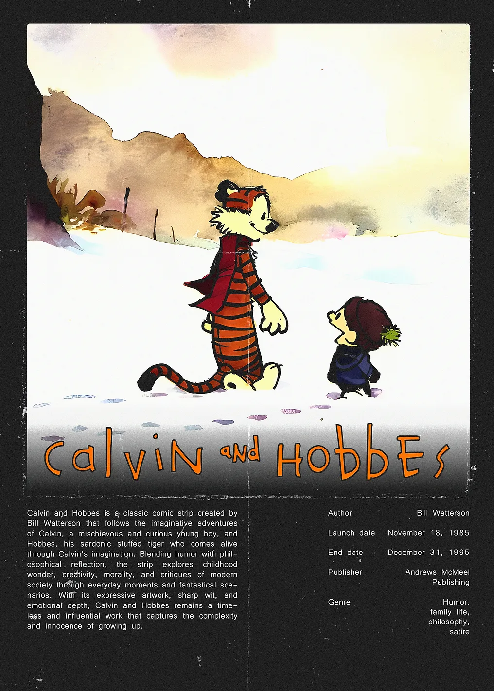 Calvin and Hobbes in the Snow - 9583021