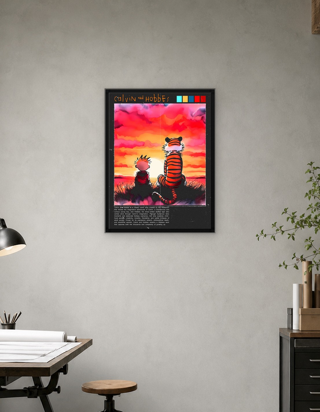 Calvin and Hobbes Sunset - 9783290