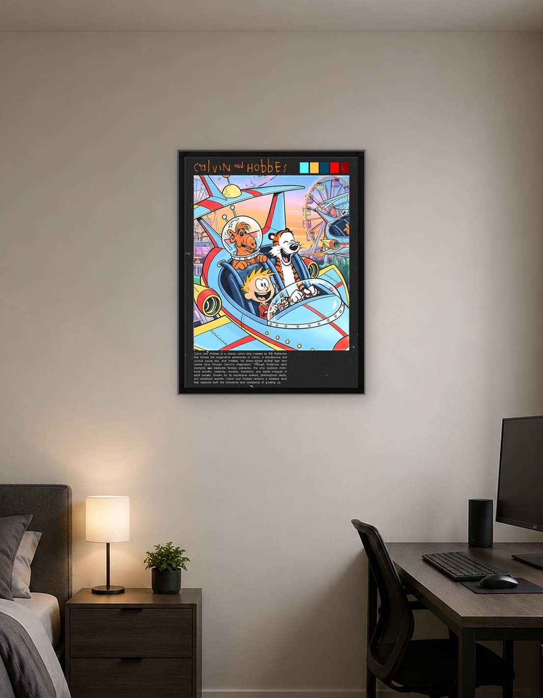 Calvin and Hobbes in a Spaceship