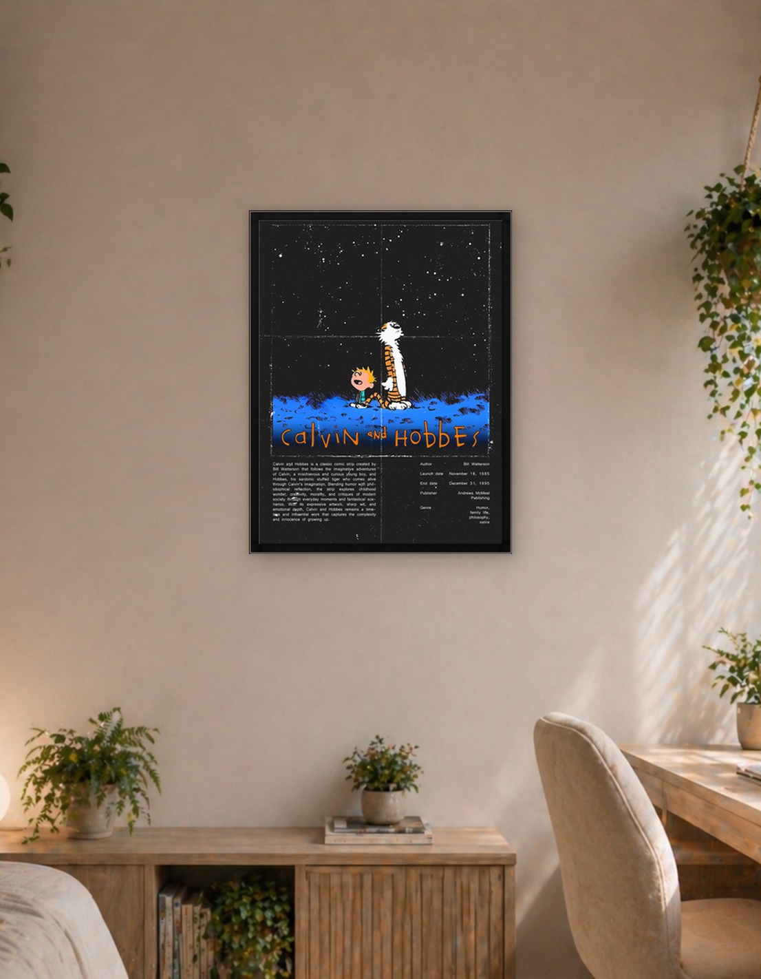 Calvin and Hobbes Looking at Stars