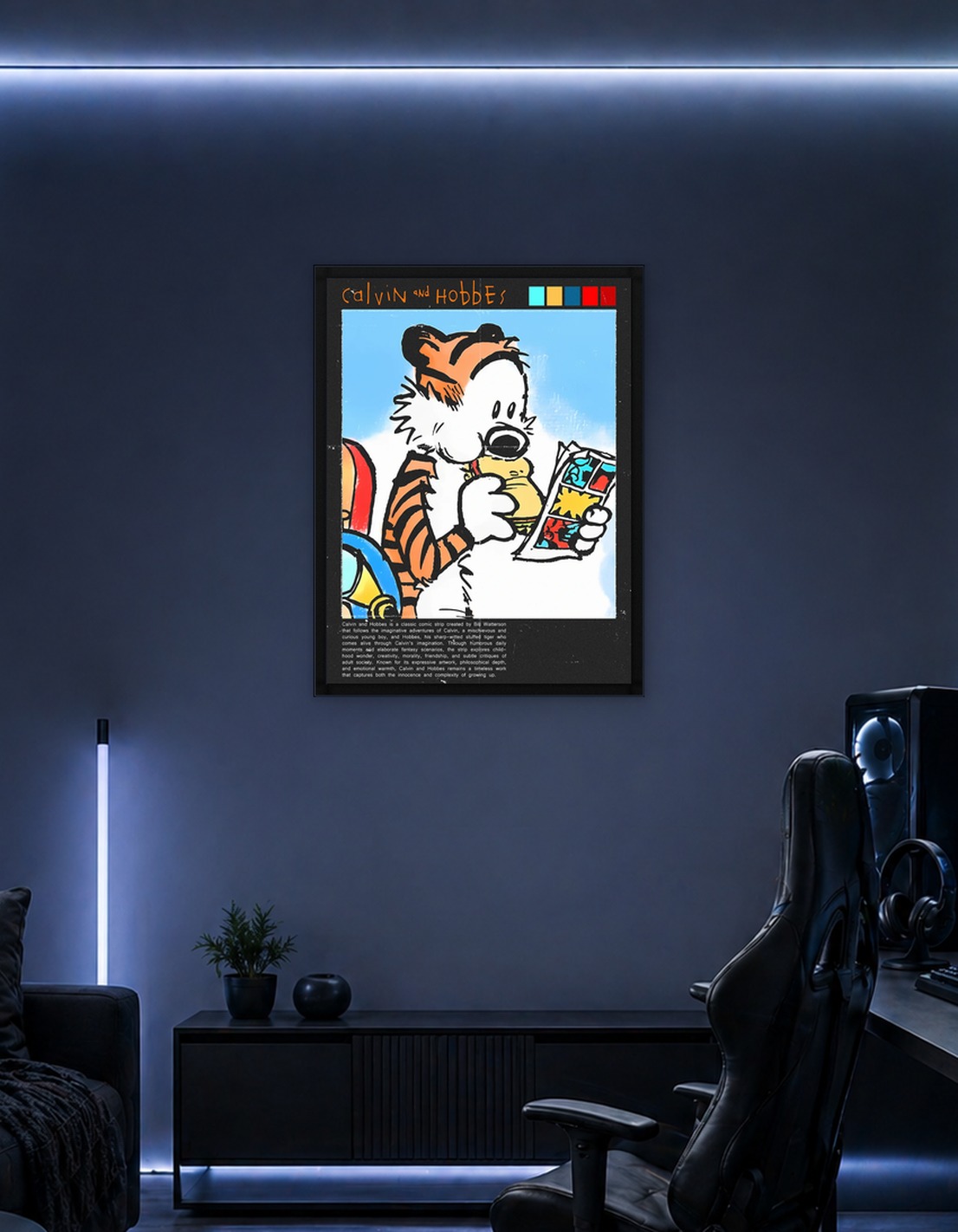Calvin and Hobbes Reading Comic