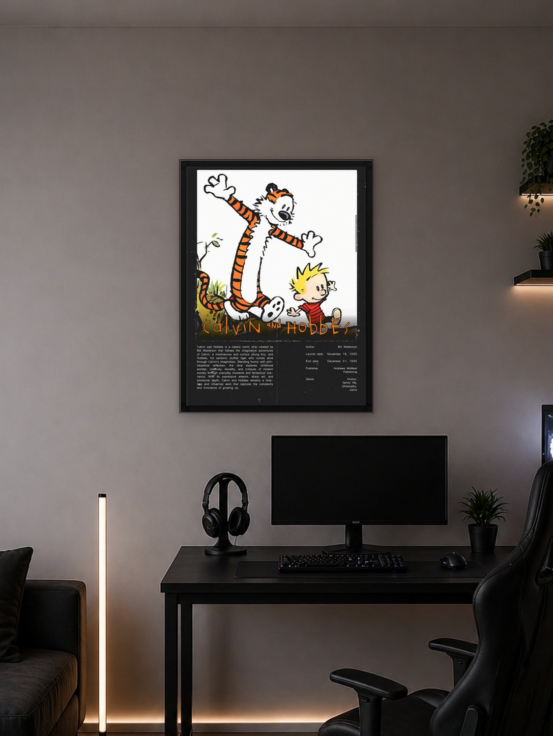 Calvin and Hobbes Comic Strip Art - 9583023