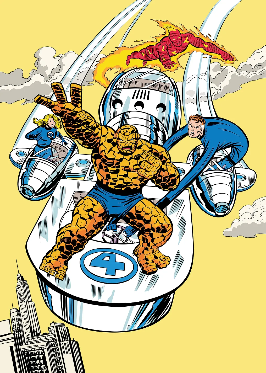 Fantastic Four Classic Retro Group Vehicle