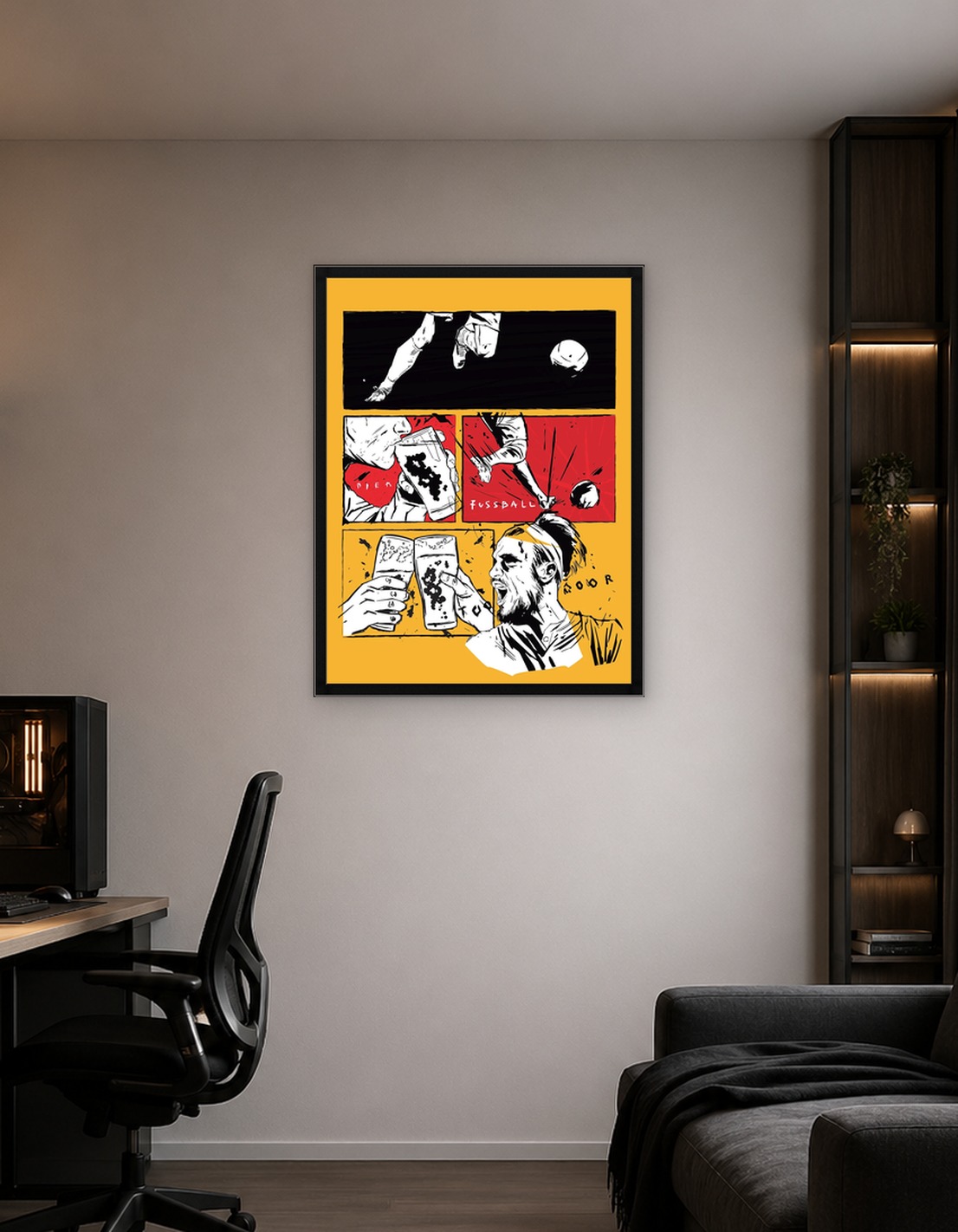 Fussball beer comics