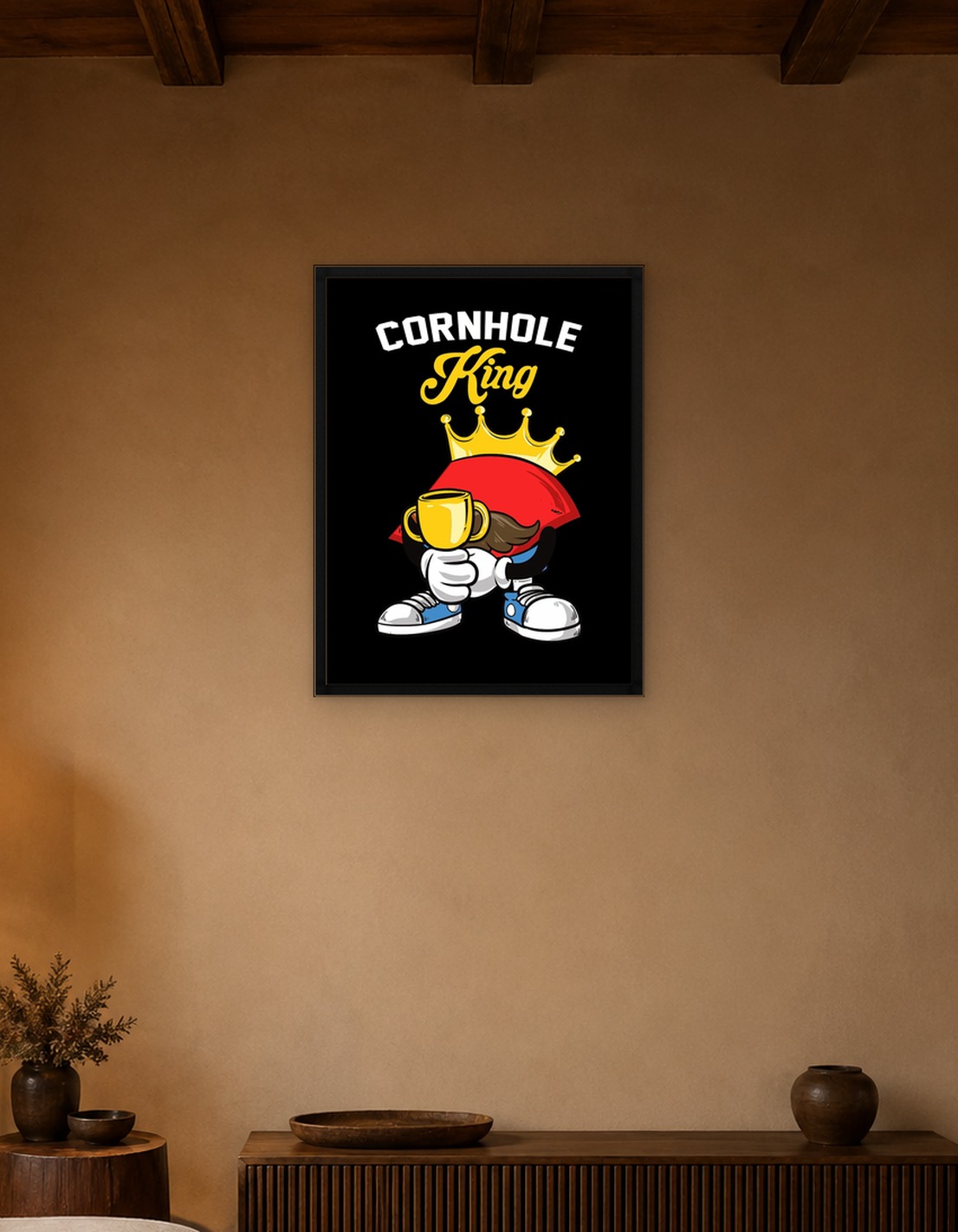 Cornhole King Funny Player