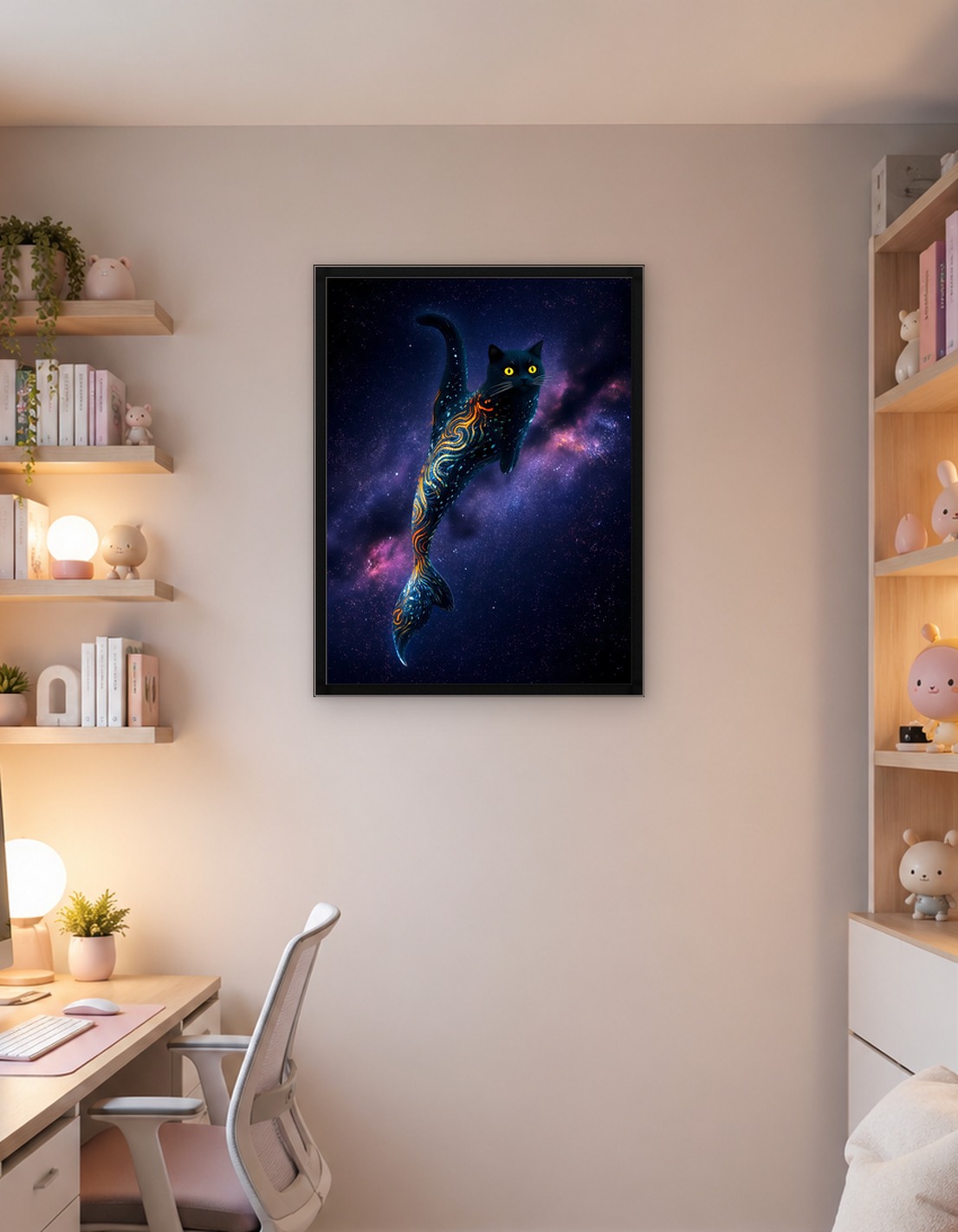 Cosmic Cat Mermaid