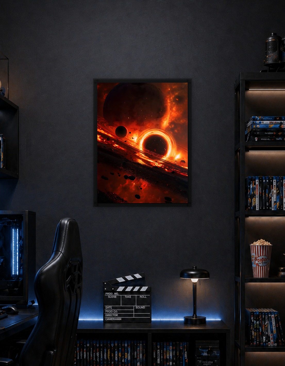 Cosmic Black Hole with Planets