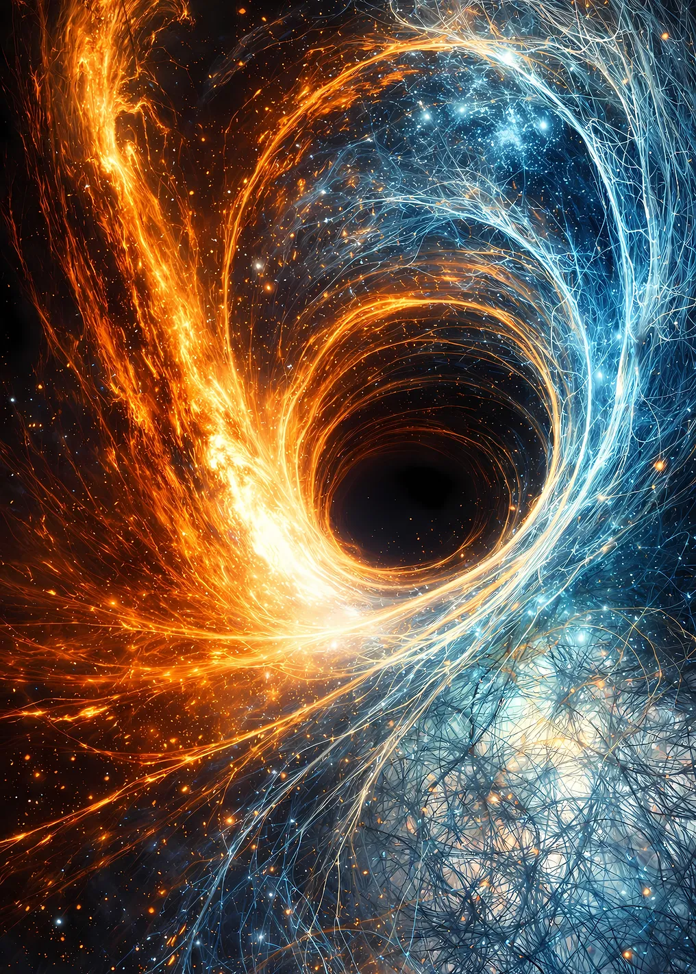 Cosmic Vortex of Fire and Ice - 9722576