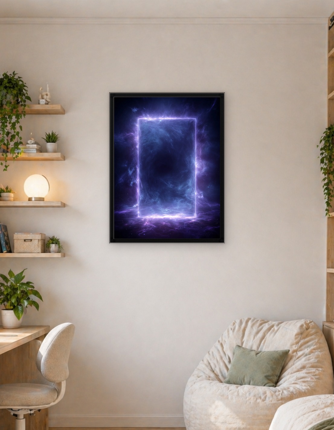 Cosmic Portal with Nebula