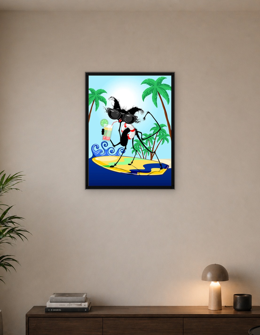 Cat Summer Surfer
