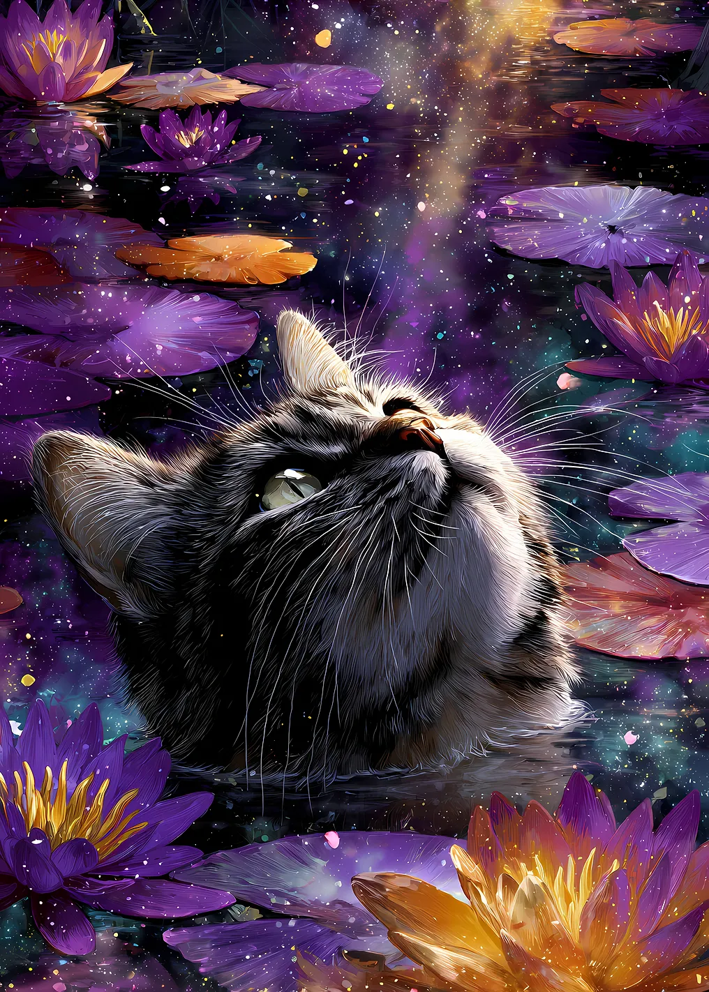Cat in a Cosmic Pond - 9697540