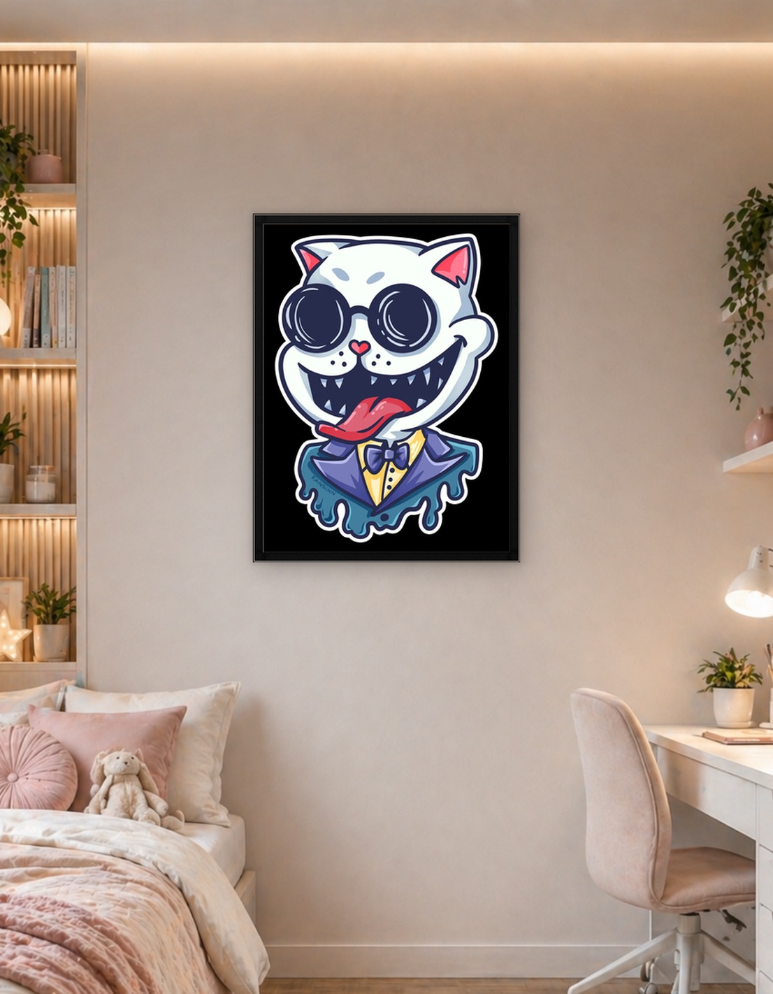 Cat crazy sunglasses suit