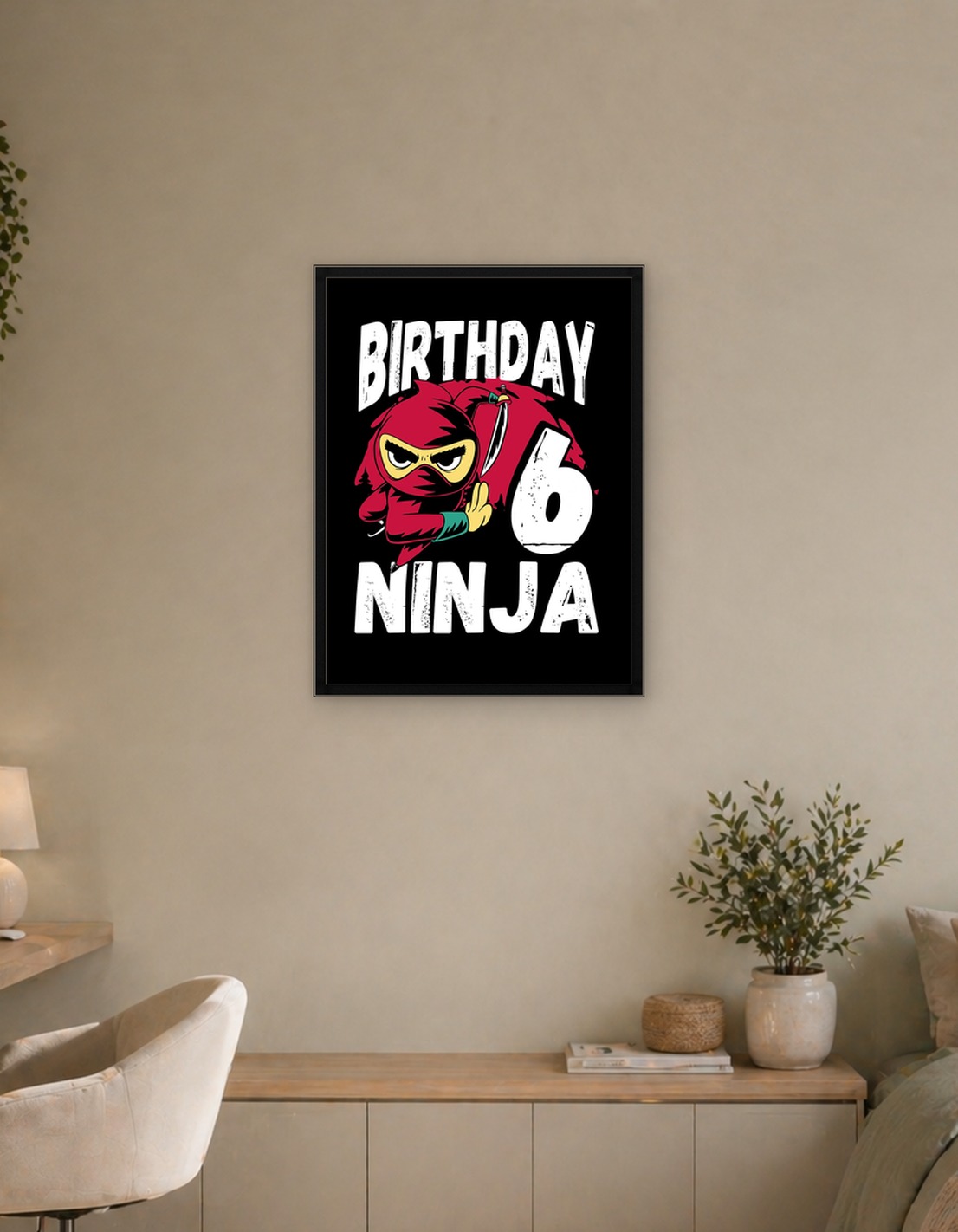 Cool 6th birthday ninja