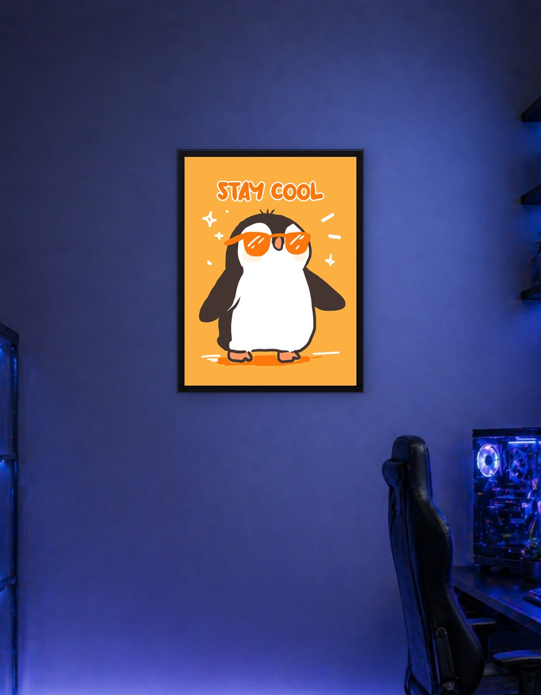 Cool Penguin with Sunglasses Illustration