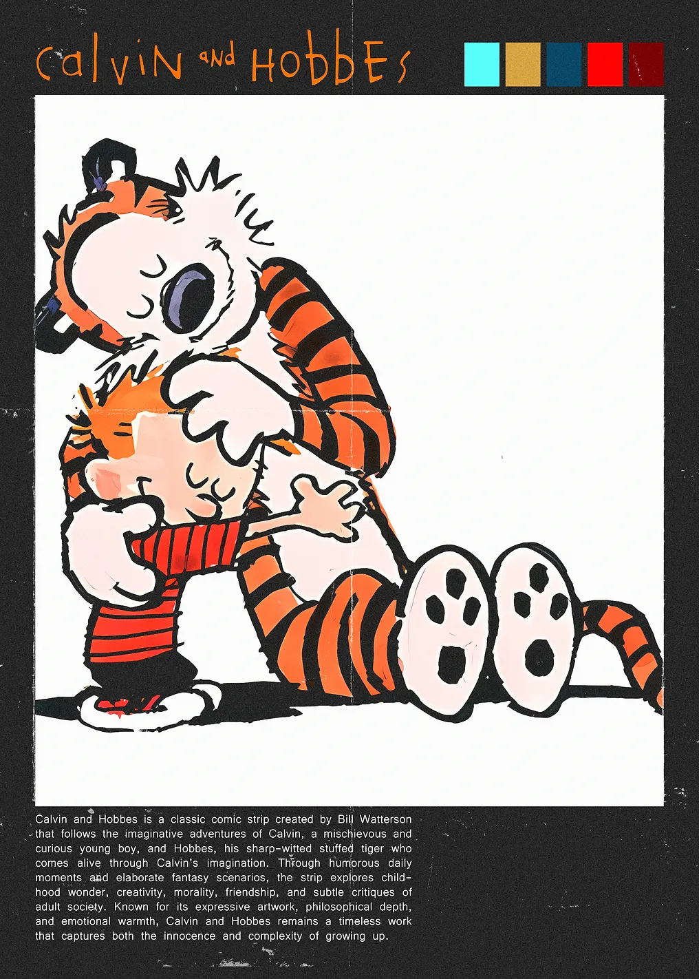 Calvin and Hobbes Hugging - 9783263