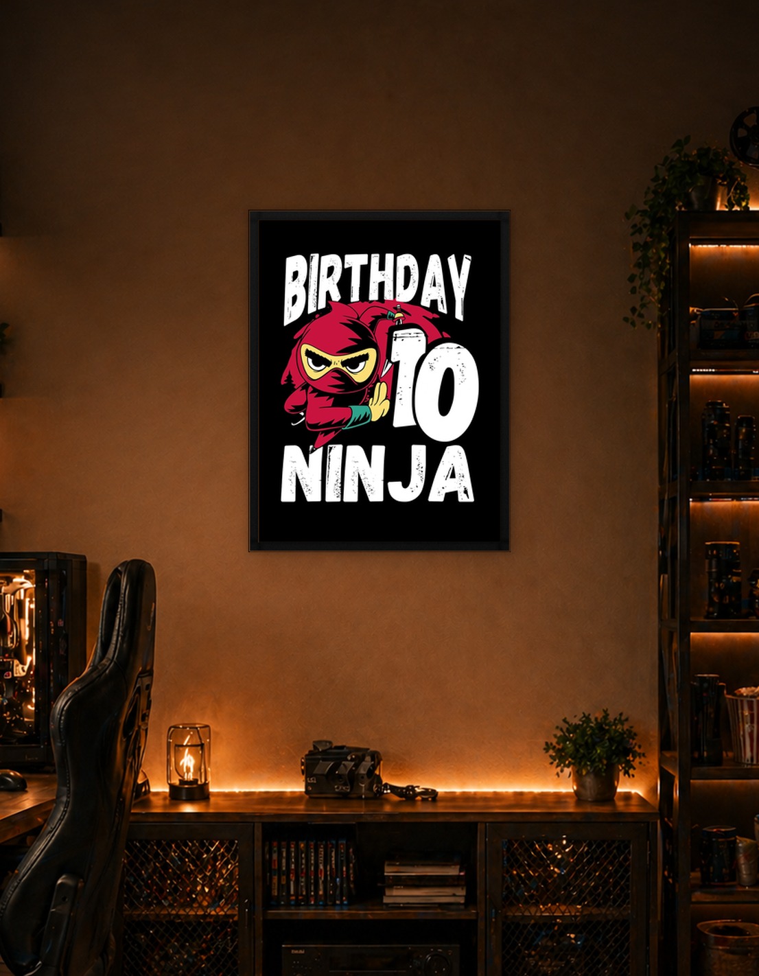 Cute 10th birthday ninja