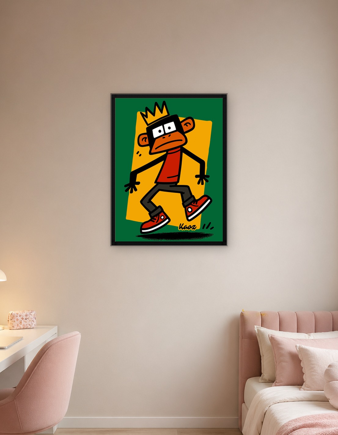 Cartoon Monkey King Illustration