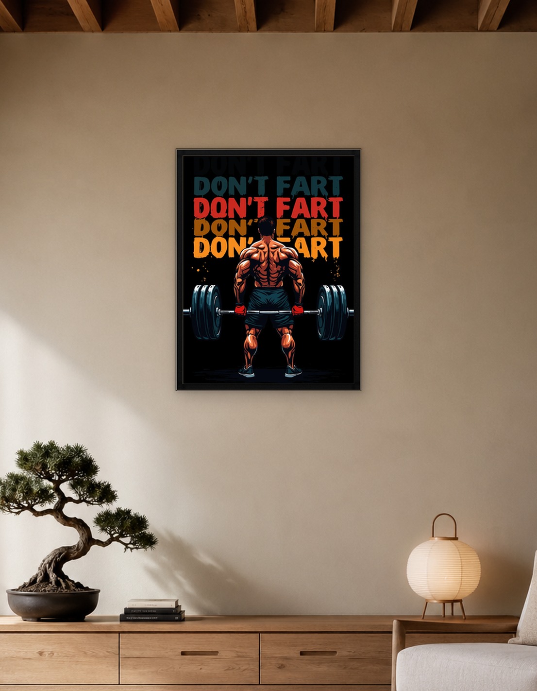 Don't Fart Funny Deadlift Weight Fitness Gym Workout Humor