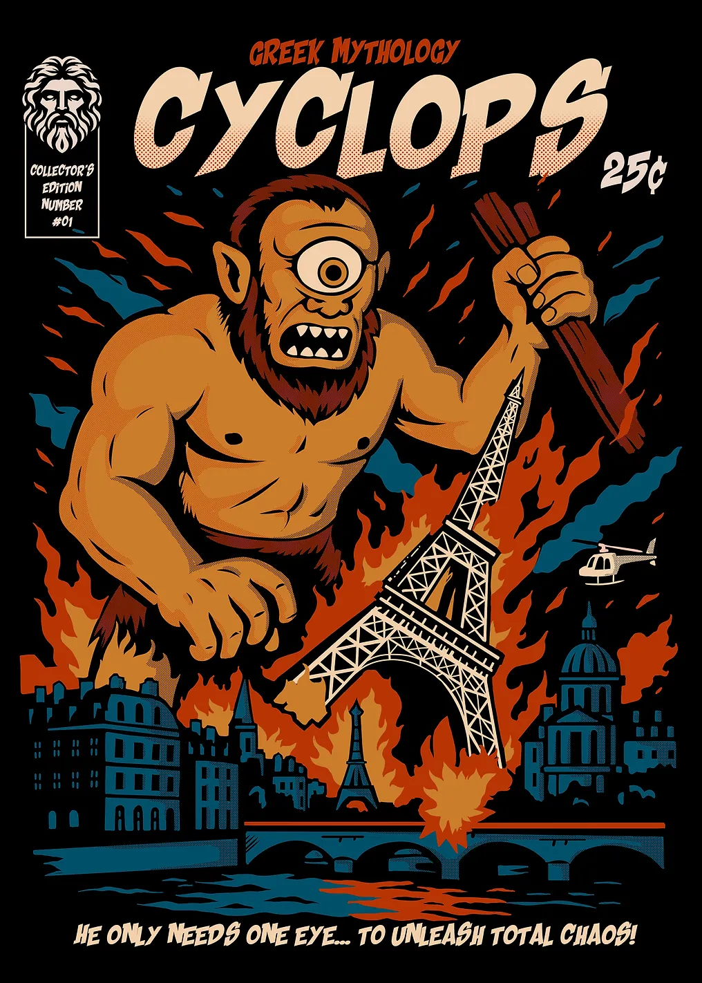 Cyclops in Paris Comic Book Cover