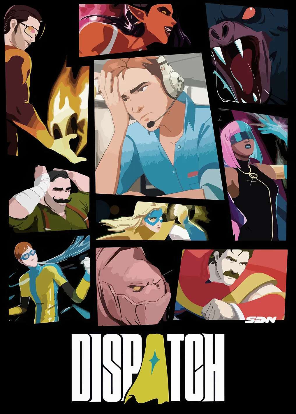 Dispatch Comic Book Cover Art - 9153589