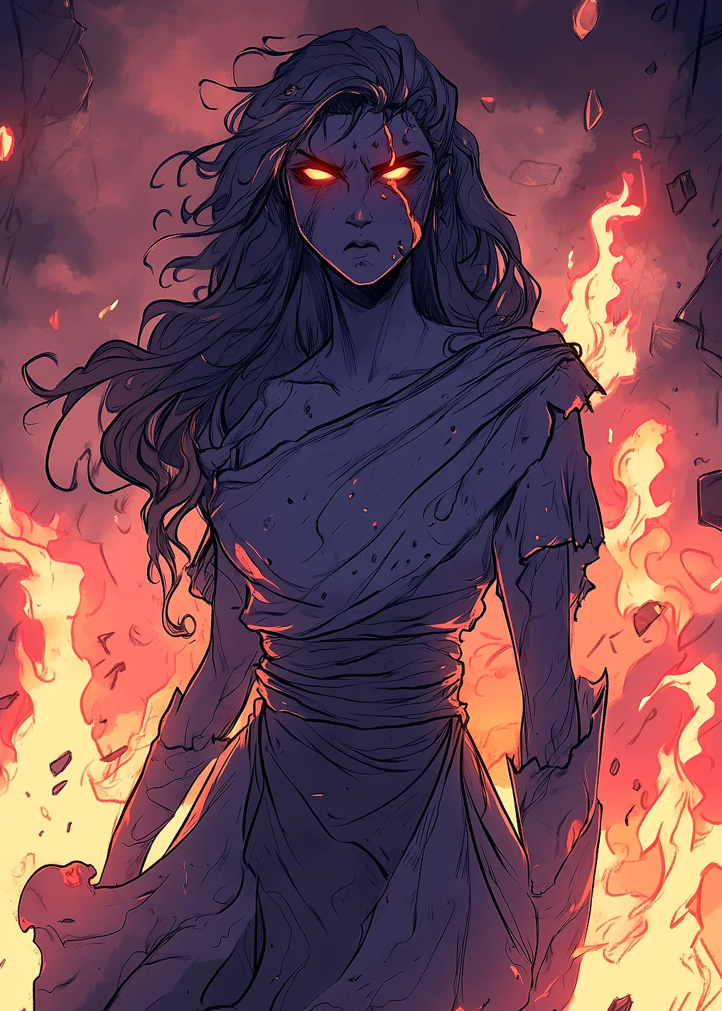 Fiery Woman Priest